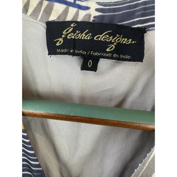 Anthropologie x Geisha Designs Jacinta Midi Dress Pleated Fit & Flare Size 0 - Picture 10 of 16